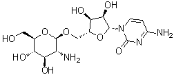 CAS # 631842-23-4, 5'-O-(2-Amino-2-deoxy-beta-D-glucopyranosyl)cytidine