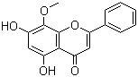 Wogonin molecular structure (CAS 632-85-9)
