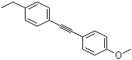 structure of CAS# 63221-88-5, 4-Methoxy-4'-ethyltolan
