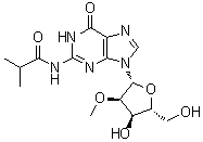 structure of CAS# 63264-29-9, N2-异丁酰基-2'-O-甲基鸟苷