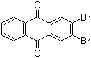 CAS # 633-68-1, 2,3-Dibromo-9,10-anthracenedione, 2,3-Dibromoanthraquinone