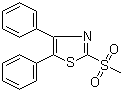 CAS 登录号：63318-84-3, 2-(甲基磺酰基)-4,5-二苯基噻唑