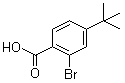 CAS # 6332-96-3, 2-Bromo-4-tert-butylbenzoic acid, 2-Bromo-4-(1,1-dimethylethyl)-benzoic acid, 4-tert-Butyl-2-bromobenzoic acid, NSC 38779