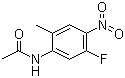 structure of CAS# 633327-49-8, N-(5-氟-2-甲基-4-硝基苯基)乙酰胺