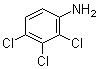 CAS # 634-67-3, 2,3,4-Trichloroaniline, 1-Amino-2,3,4-trichlorobenzene, NSC 89297