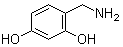 structure of CAS# 63452-56-2, 2,4-Dihydroxybenzylamine
