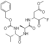 CAS # 634911-81-2, N-[(Phenylmethoxy)carbonyl]-L-valyl-N-[3-fluoro-1-(2-methoxy-2-oxoethyl)-2-oxopropyl]-L-alaninamide
