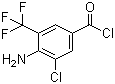 structure of CAS# 63498-15-7, 4-氨基-3-氯-5-(三氟甲基)苯甲酰氯