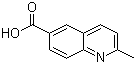 2-Methyl-6-quinolinecarboxylic acid molecular structure (CAS 635-80-3)