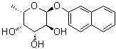 2-Naphthalenyl 6-deoxy-alpha-L-galactopyranoside molecular structure (CAS 63503-05-9)