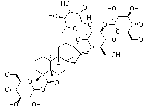 structure of CAS# 63550-99-2, 莱苞迪苷 C