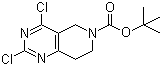 structure of CAS# 635698-56-5, 2,4-二氯-7,8-二氢吡啶并[4,3-d]嘧啶-6(5H)-甲酸叔丁酯