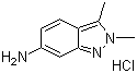 structure of CAS# 635702-60-2, 2,3-二甲基-2H-吲唑-6-胺盐酸盐