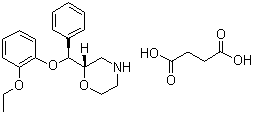 CAS # 635724-55-9, Esreboxetine succinate, (2S)-2-[(S)-(2-Ethoxyphenoxy)phenylmethyl]morpholine succinate