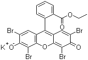 CAS # 6359-05-3, Solvent Red 45, Ethyl Eosin, 2',4',5',7'-Tetrabromoeosin ethyl ester potassium salt