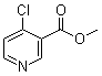 structure of CAS# 63592-85-8, 4-氯烟酸甲酯