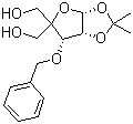 structure of CAS# 63593-03-3, 3-O-苄基-4-C-羟甲基-1,2-O-异亚丙基-alpha-D-呋喃核糖