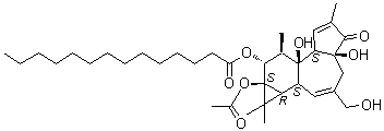 structure of CAS# 63597-44-4, 4alpha-12-O-Tetradecanoylphorbol 13-acetate