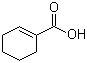 CAS # 636-82-8, 1-Cyclohexene-1-carboxylic acid, 1-Cyclohexenecarboxylic acid