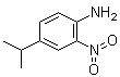 CAS # 63649-64-9, 4-Isopropyl-2-nitroaniline, 4-(1-Methylethyl)-2-nitrobenzenamine, 4-Amino-1-isopropyl-3-nitrobenzene