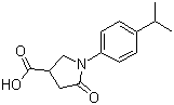 structure of CAS# 63674-51-1, 1-(4-异丙基苯基)-5-氧代吡咯烷-3-甲酸