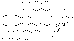 structure of CAS# 637-12-7, Aluminum octadecanoate