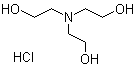 CAS # 637-39-8, Triethanolamine hydrochloride, Triethanolammonium chloride, Tris(2-hydroxyethyl)amine hydrochloride, Tris(2-hydroxyethyl)ammonium chloride