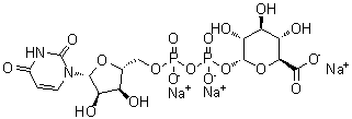 CAS # 63700-19-6, Trisodium UDP-glucuronic acid, alpha-D-Glucopyranuronic acid, 1&rarr;P'-ester with uridine 5'-(trihydrogen diphosphate), trisodium salt