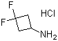 structure of CAS# 637031-93-7, 3,3-Difluorocyclobutanamine hydrochloride