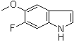 structure of CAS# 63762-83-4, 5-甲氧基-6-氟吲哚