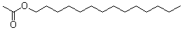 Myristyl acetate molecular structure (CAS 638-59-5)