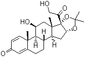 CAS # 638-94-8, Desonide, (11b,16a)-11,21-Dihydroxy-16,17-((1-methylethylidene)bis(oxy))-pregna-1,4-diene-3,20-dione