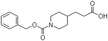 structure of CAS# 63845-33-0, N-苄氧羰基-4-哌啶丙酸