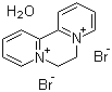 Diquat dibromide monohydrate molecular structure (CAS 6385-62-2)