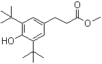 structure of CAS# 6386-38-5, 3-(3,5-二叔丁基-4-羟基苯基)丙酸甲酯