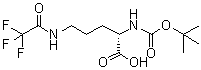 CAS 登录号：63865-89-4, N2-[叔丁氧羰基]-N5-(三氟乙酰基)-L-鸟氨酸