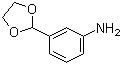 structure of CAS# 6398-87-4, 3-(1,3-Dioxolan-2-yl)aniline