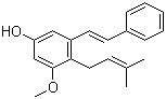 CAS # 64125-60-6, Longistylin C, Longistyline C, 3-Methoxy-4-(3-methyl-2-butenyl)-5-[(1E)-2-phenylethenyl]phenol