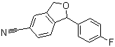 structure of CAS# 64169-67-1, 1-(4-Fluorophenyl)-1,3-dihydroisobenzofuran-5-carbonitile