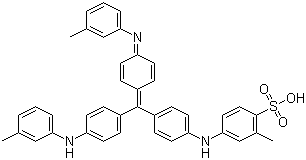 CAS # 6417-46-5, Pigment Blue 56, 2-Methyl-4-[[4-[[4-[(3-tolyl)amino]phenyl][4-[(3-tolylimino]-2,5-cyclohexadien-1-ylidene]methyl]phenyl]amino]benzenesulphonic acid