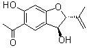 CAS # 64185-57-5, 1-[(2R,3S)-2,3-Dihydro-3,6-dihydroxy-2-(1-methylethenyl)-5-benzofuranyl]ethanone
