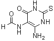 CAS # 64194-62-3, N-(6-Amino-1,2,3,4-tetrahydro-4-oxo-2-thioxo-5-pyrimidinyl)formamide, NSC 45763