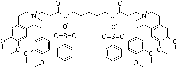 structure of CAS# 64228-81-5, Atracurium besylate