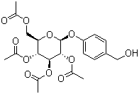CAS # 64291-41-4, Acetagastrodine, [(2R,3R,4S,5R,6S)-3,4,5-Triacetyloxy-6-[4-(hydroxymethyl)phenoxy]oxan-2-yl]methyl acetate