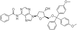 structure of CAS# 64325-78-6, N6-苯甲酰基-5'-O-(4,4'-二甲氧基三苯基)-2'-脱氧腺苷