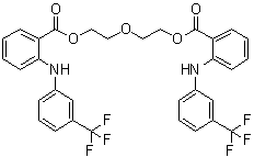 CAS # 64352-84-7, 2-[[3-(Trifluoromethyl)phenyl]amino]benzoic acid oxydi-2,1-ethanediyl ester