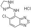 CAS # 64461-82-1, Tizanidine hydrochloride, 5-Chloro-N-(4,5-dihydro-1H-imidazol-2-yl)-2,1,3-benzothiadiazol-4-amine hydrochloride