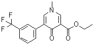 CAS # 64468-61-7, 1,4-Dihydro-1-methyl-4-oxo-5-[3-(trifluoromethyl)phenyl]-3-pyridinecarboxylic acid ethyl ester