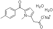 Sodium tolmetin dihydrate molecular structure (CAS 64490-92-2)