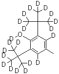CAS # 64502-99-4, 2,6-Bis[1,1-di(methyl-d<sub>3</sub>)ethyl-2,2,2-d<sub>3</sub>]-4-methylphen-3,5-d<sub>2</sub>-ol-d